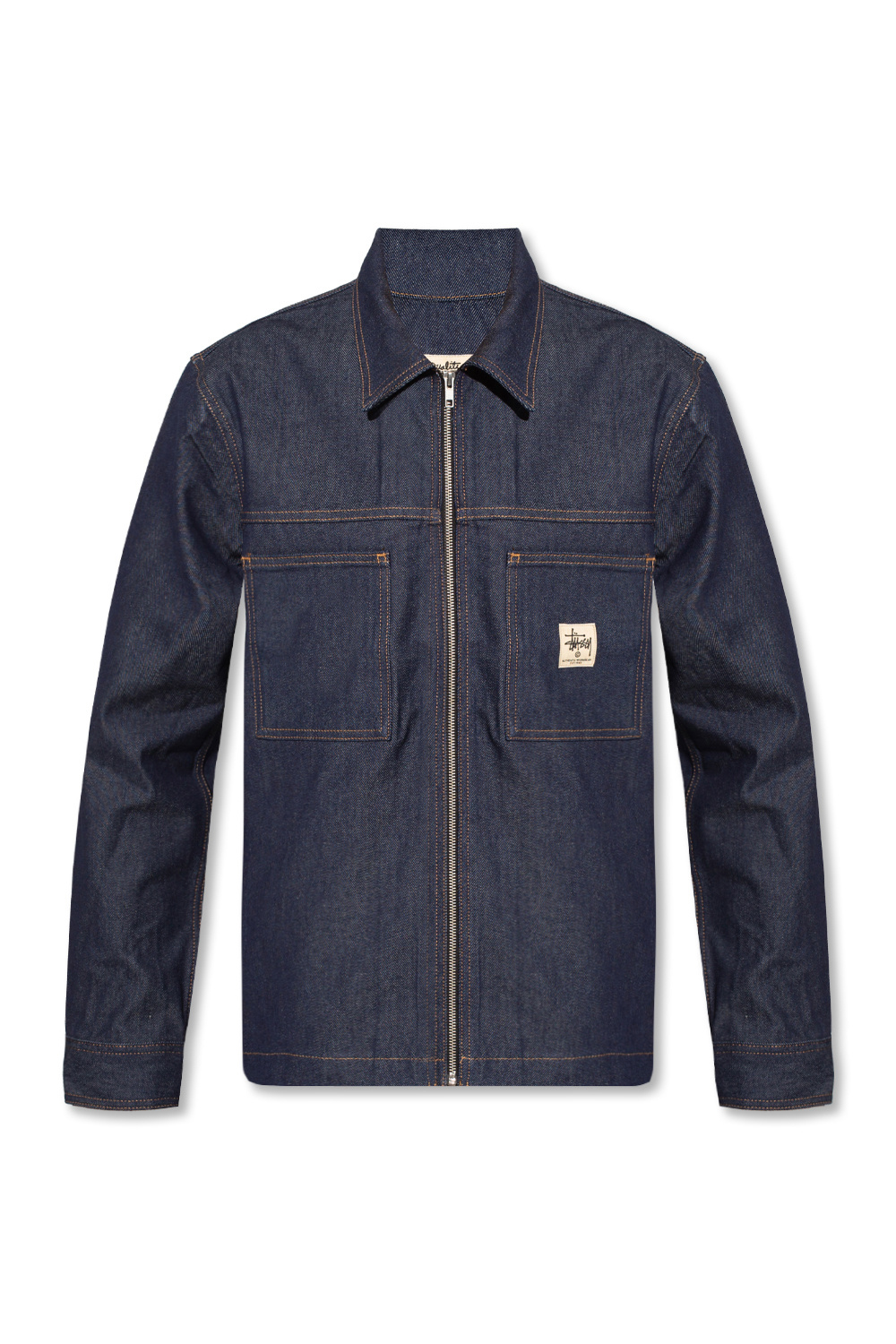 Navy blue Denim jacket with logo Stussy - Vitkac Canada